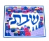 Silk Challah Cover "Jerusalem and Shabbat"